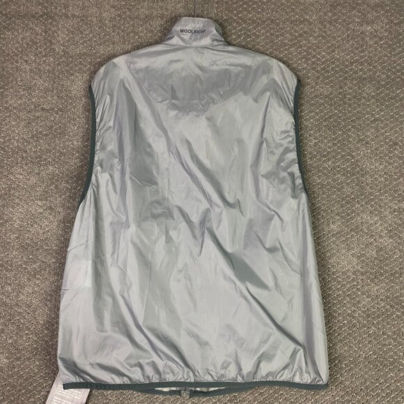 NWT Woolrich Pack It Vest Windbreaker Packable Men's Large Gray Hiking running - Picture 4 of 13